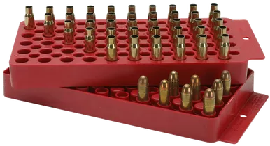 MTM Universal Reloading Tray 50-Round Plastic Red