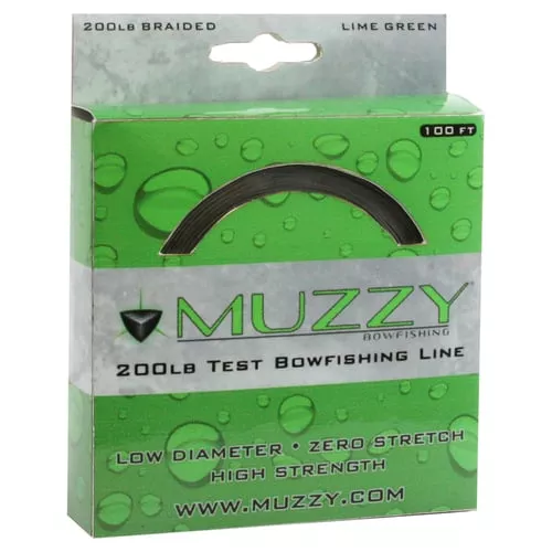 Muzzy Bowfishing LineLime Green 200 lb. 100 ft.