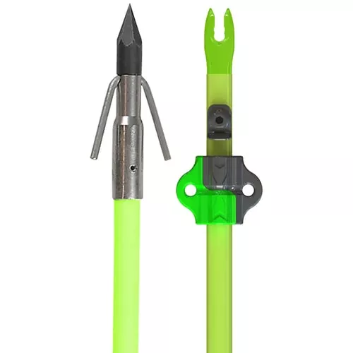 Muzzy Classic Fish ArrowChartreuse with Carp Point