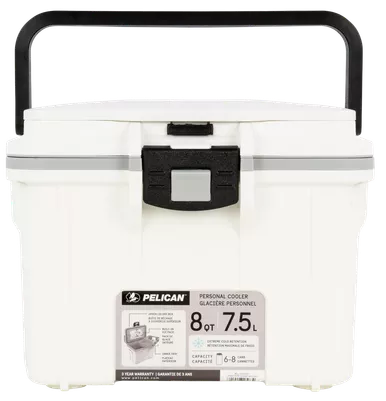 Pelican 8Q-1 Elite Cooler 8Qt White/Gray