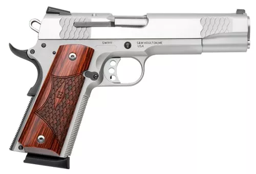S&W 1911 E 45ACP 8RD 5" STS WD 3DOT