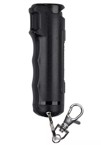 Sabre F15BUSG02 Flip Top Pepper Spray Black Includes Snap Clip