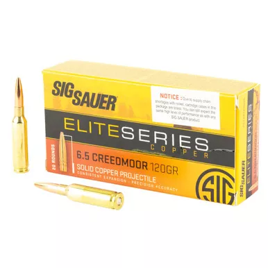 SIG AMMO 6.5CREED 120GR HT 20/200