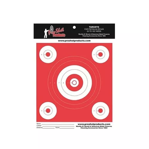 SPLATTER SHOT TARGET 9"X12" ORANGE GLOW BULLSEYE 12PK