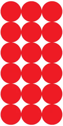SPLATTER SHOT TARGET REPAIR PASTERS 1" RED/BLACK 432CT