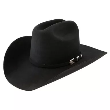 STETSON Apache 4X Buffalo Black Felt Western Hat (SBAPCH-754007)