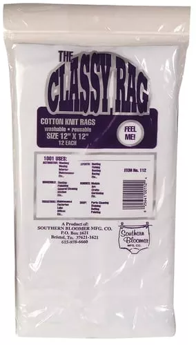 STHRN BLMR COTTON RAG 12X12" 12/BAG