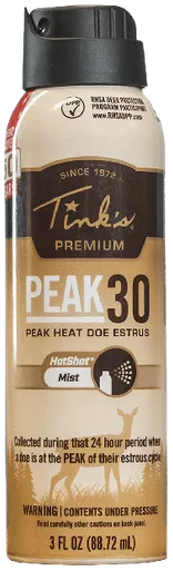 Tinks Peak30 Doe in Estrus Deer Scent 3 oz Mist