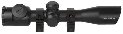 TRUGLO CROSSBOW SCOPE 4X32 BLACK WITH RINGS ILLMNTD RETCL