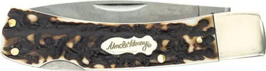 Uncle Henry Staglon Bruin Fixed Blade Knife 2.8" Blade