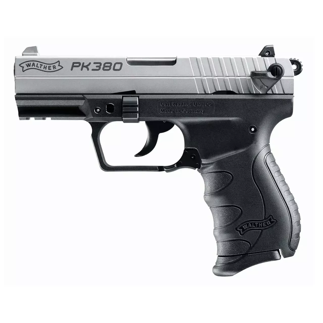 Walther Arms Model PK380 .380ACP 3.66" BBL Nickel 8 Rd