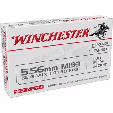 WIN M193 5.56 55GR FMJ 20/1000