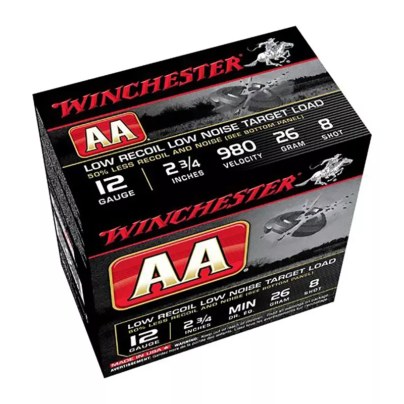 Winchester AA Target Load 12 Ga. 2.75" 980 FPS 8 Shot 25 Per Box