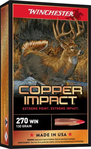 WINCHESTER COPPER IMPACT 270WIN 130G LF 20RD BX