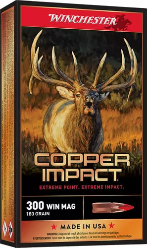 WINCHESTER COPPER IMPACT 300WM 180G LF 20RD BX 200RD CASE