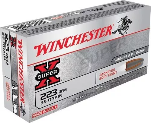WINCHESTER SUPER X 223REM55G JHP 20RD BX 200RD CASE