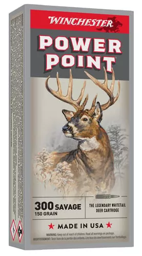 WINCHESTER SUPER X POWER POINT 300 SAVAGE 150GR 20RD BX 200RD CASE