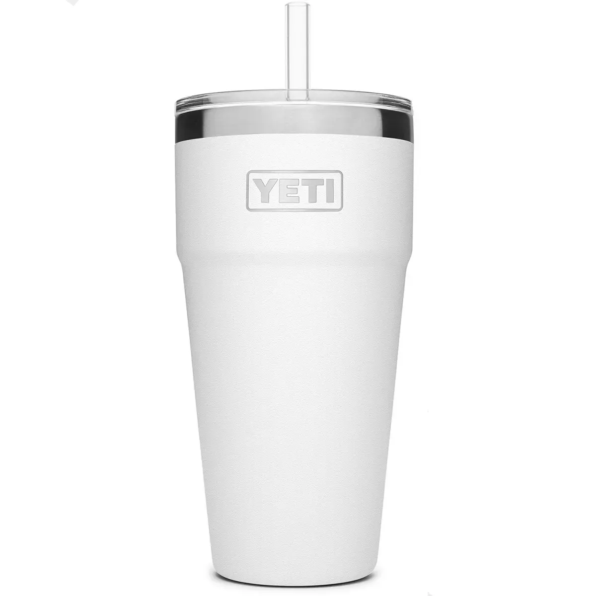 YETI Rambler 26 oz. Stackable Cup w/Straw Lid-White