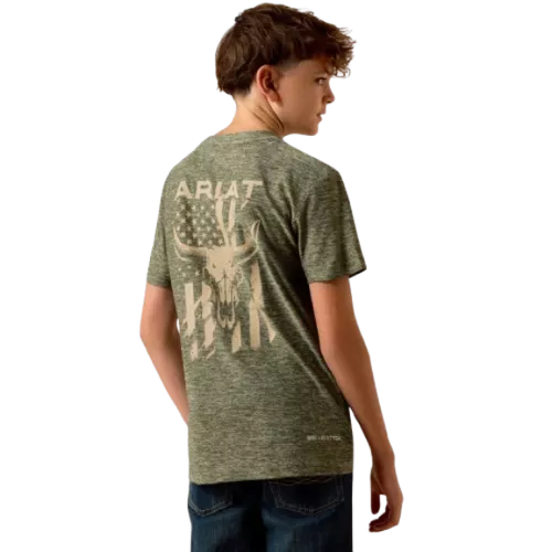 Youth Longskull Freedom Tee Shirt by Ariat