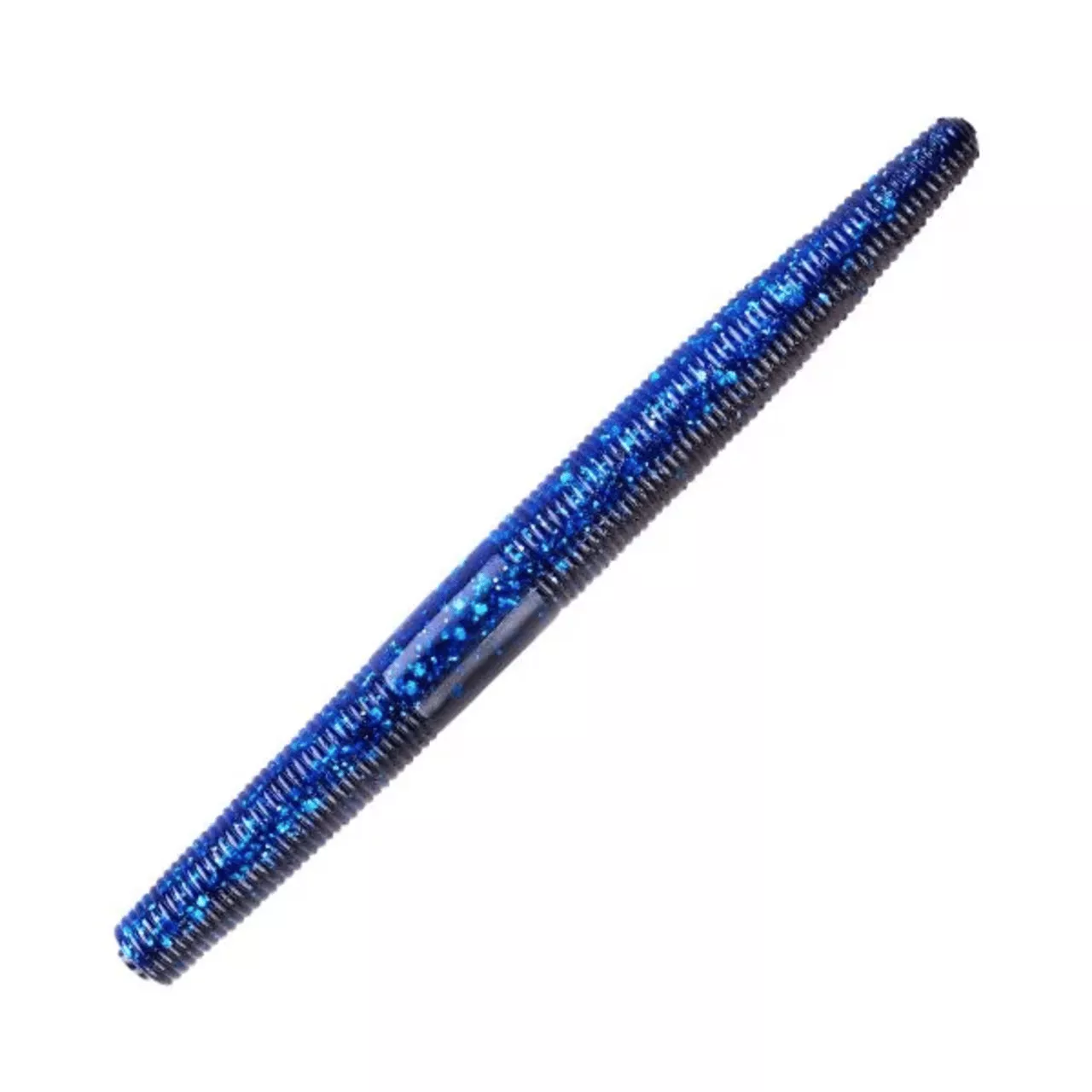 YUM Dinger 4" Soft Plastic Worm - Black/Blue Laminate
