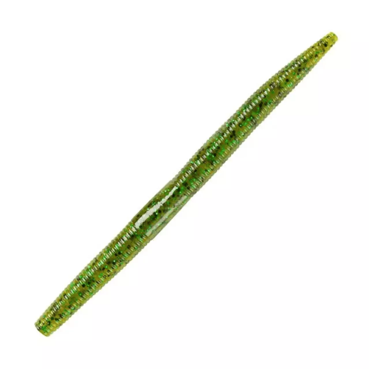 YUM Dinger 5" Soft Plastic Worm - Pumpkin Pepper/Green Flake