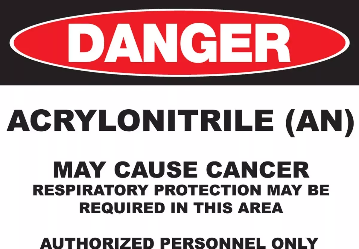 ZING DANGER, 10x14", Acrylonitrile, Adhesive