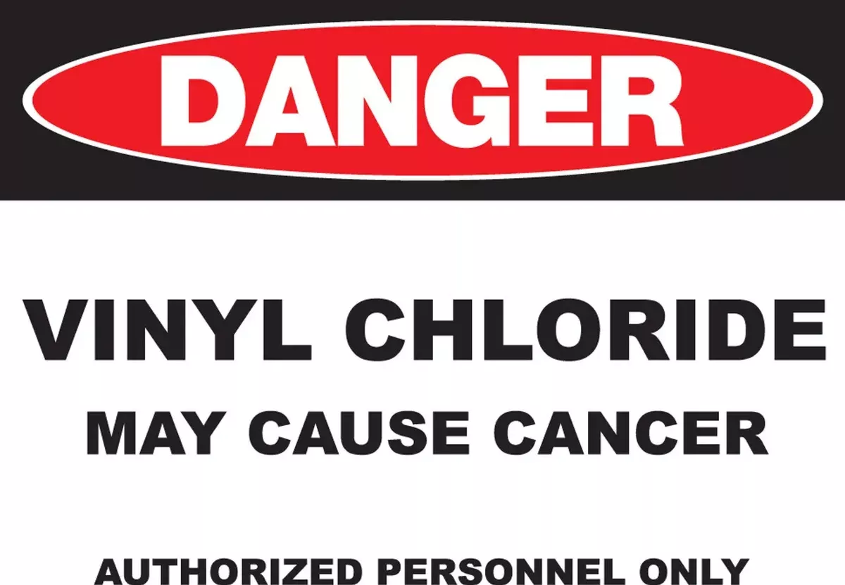 ZING DANGER, 10x14", Vinyl Chloride, Plastic