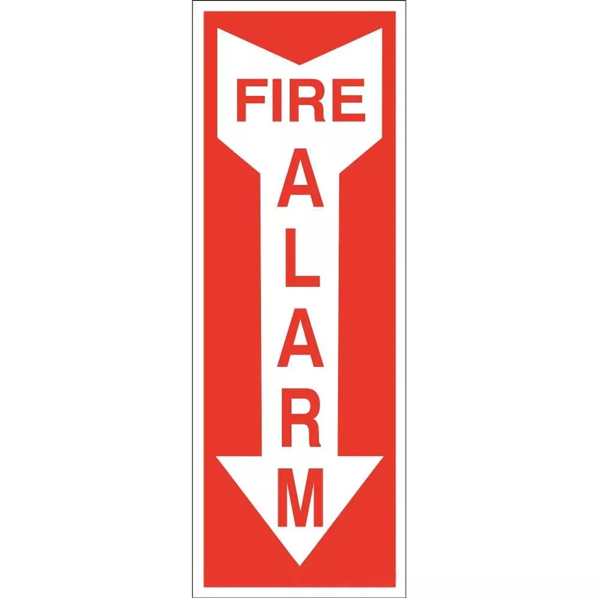 ZING FIRE ALARM, 14x3.25, Plastic