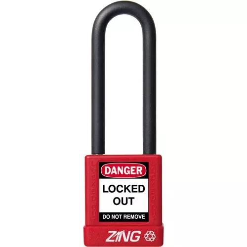 ZING Padlock, Purple 3 inch, Keyed Alike