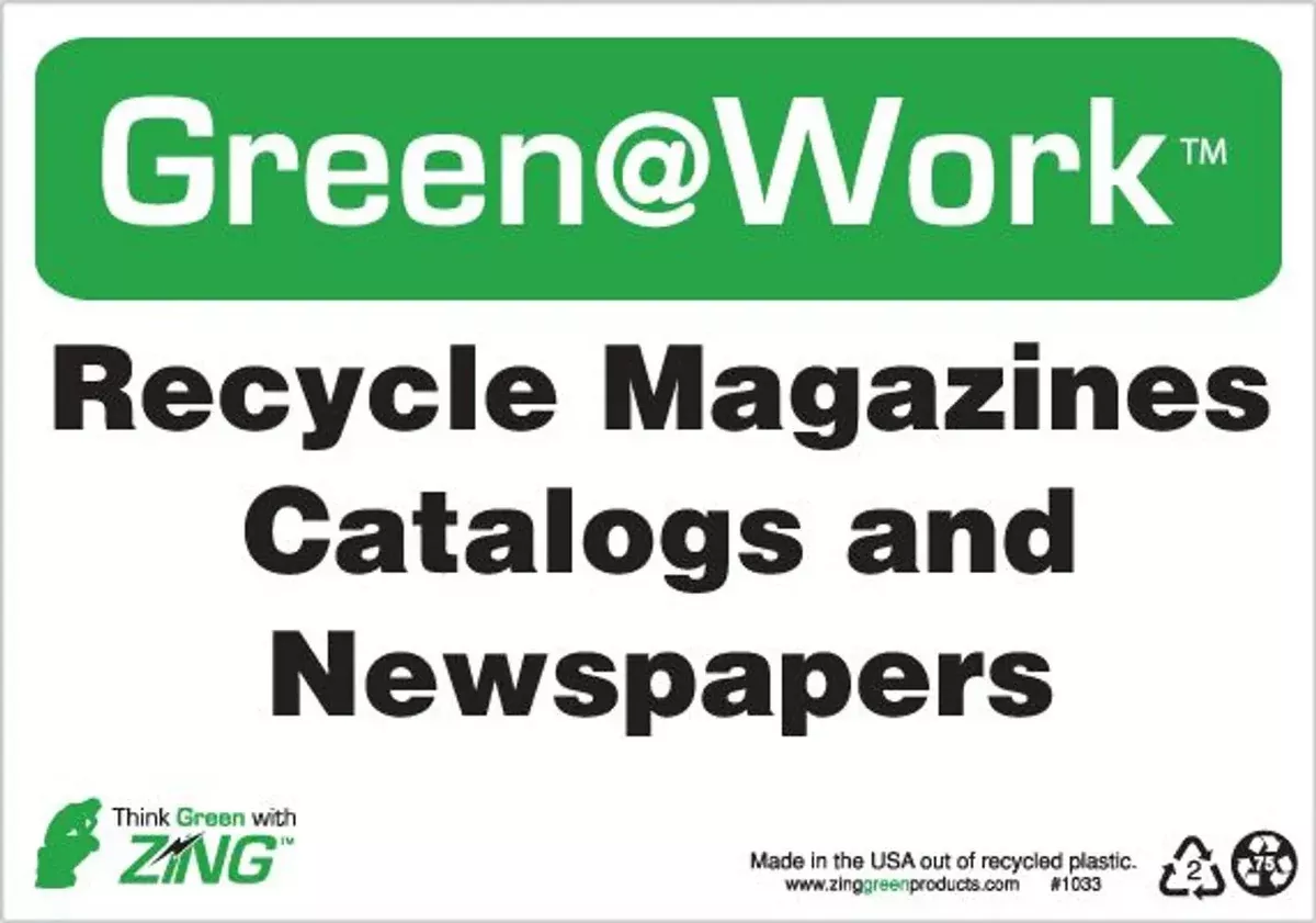 ZING Recycle Magazines, Catalogs & Ne 10'x14'
