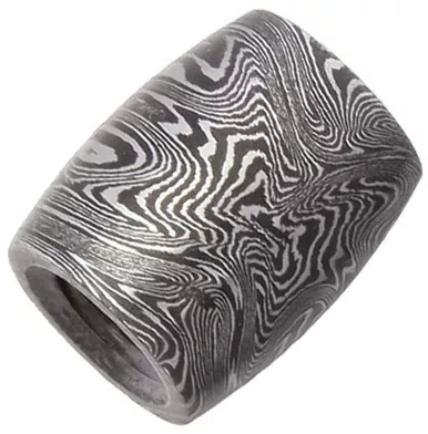 Zoe Crist Knives Barrel Damascus Bead