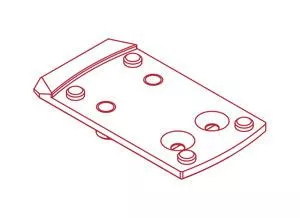 Zro Delta Llc Modulus Mounting Plate for Shield and JPoint Optics
